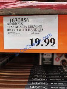 Costco-1630856-Birdrock-31.5-ACACIA-Serving-Board-with-Handles-tag