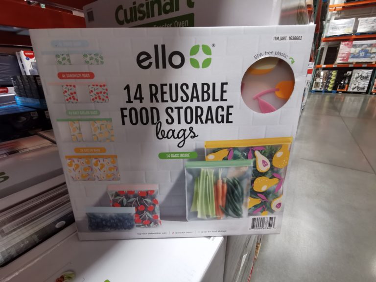 ELLO 14 Piece Reusable Food Storage Bags CostcoChaser