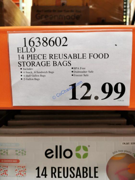 Costco1638602ELLO14PieceReusableFoodStorageBagstag CostcoChaser