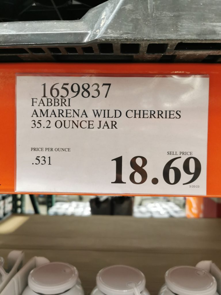 Costco1659837FabbriAmarenaWildCherriesinSyruptag CostcoChaser