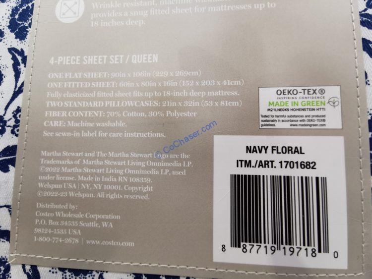 Costco17016831701682MarthaStewartSheetSetbar2 CostcoChaser