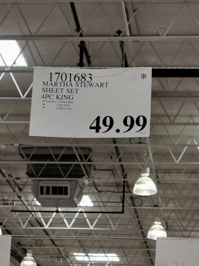 Costco17016831701682MarthaStewartSheetSettag CostcoChaser