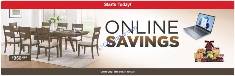 Online Savings: 9/21/2023—10/16/2023