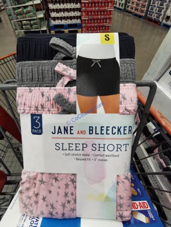 Jane and Bleecker Ladies' Sleep Short, 3PK