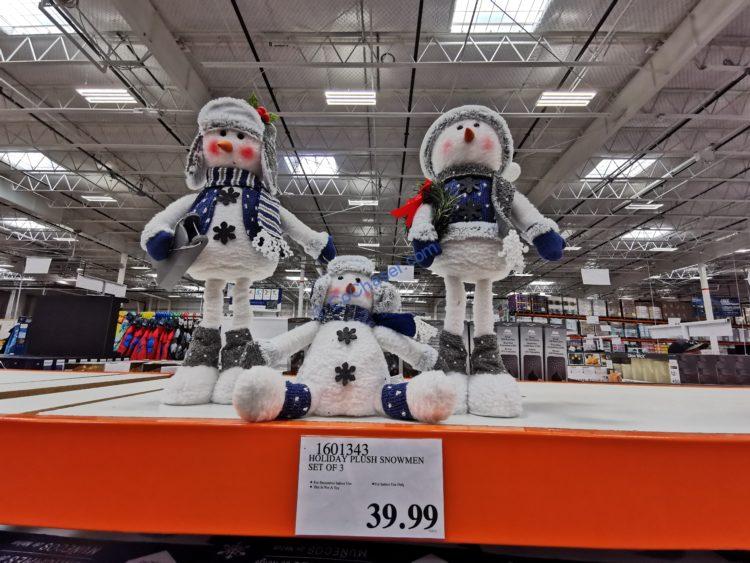 Holiday Plush Snowmen Set of 3