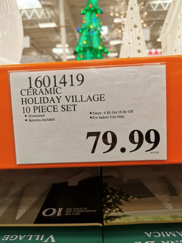 Costco1601419CeramicHolidayVillagetag CostcoChaser
