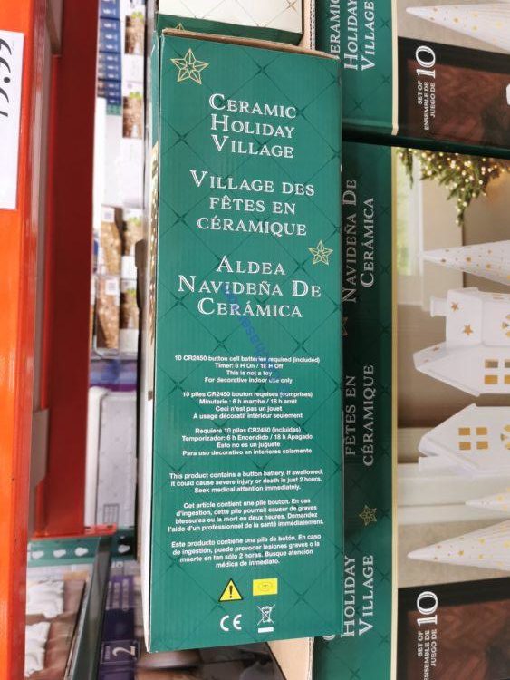 Ceramic Holiday Village, 10piece CostcoChaser