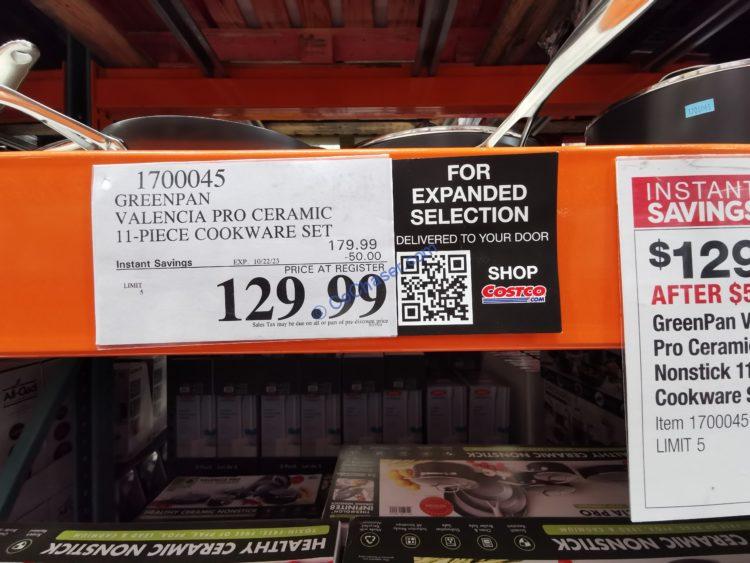 Costco1700045GreenPanValenciaProCeramic11pieceCookwareSettag