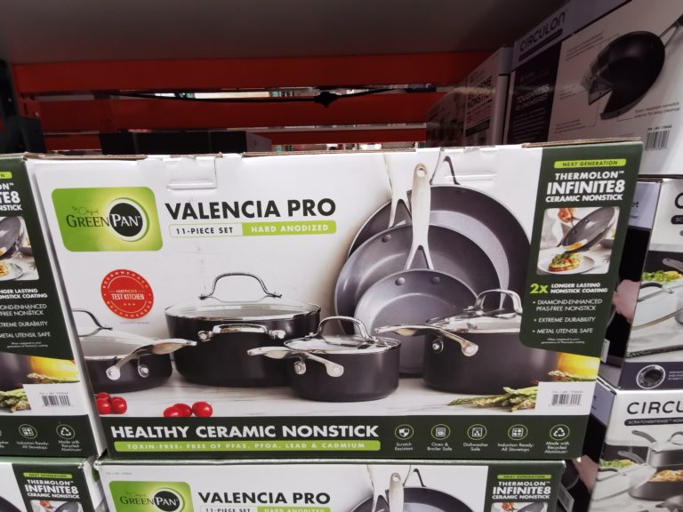 Costco1700045GreenPanValenciaProCeramic11pieceCookwareSet1