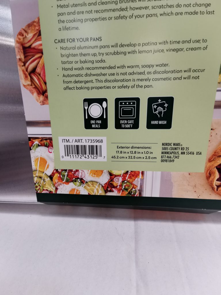 Costco1735968NordicWareNaturalsAluminumBakingSheetsbar