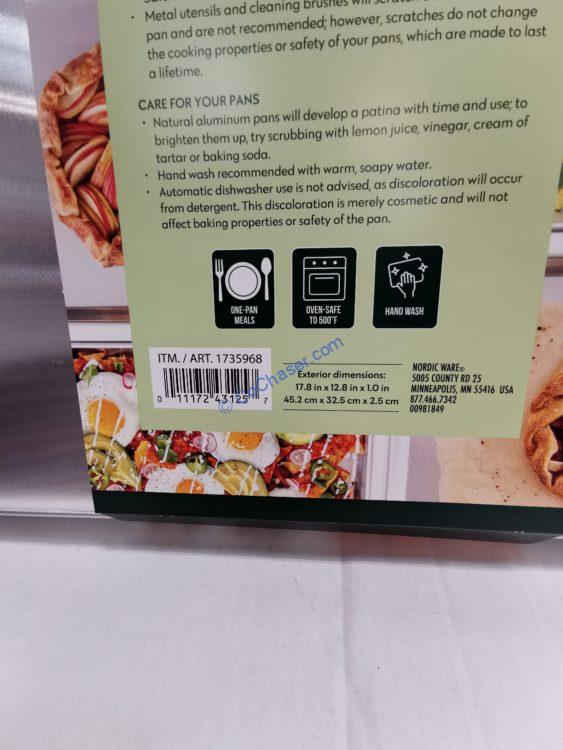 Costco1735968NordicWareNaturalsAluminumBakingSheetsbar