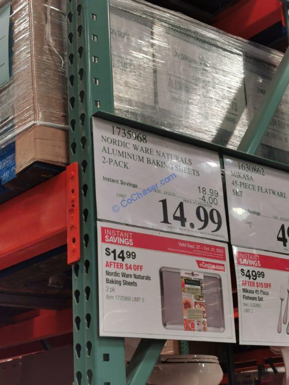 Costco1735968NordicWareNaturalsAluminumBakingSheetstag