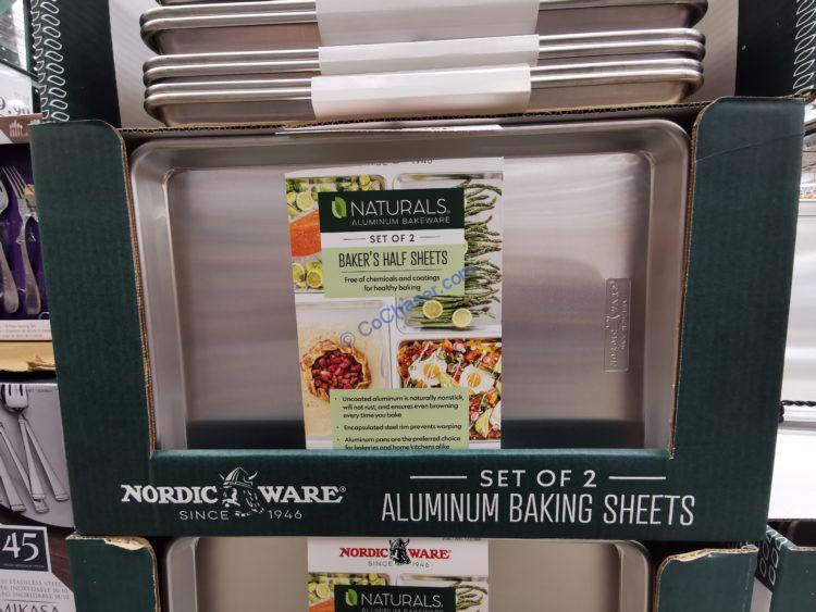 Nordic Ware Naturals Aluminum Baking Sheets, 2-pack
