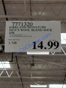 Costco-7771320-Kirkland Signature-Mens-Wool-Blend-Sock-tag1