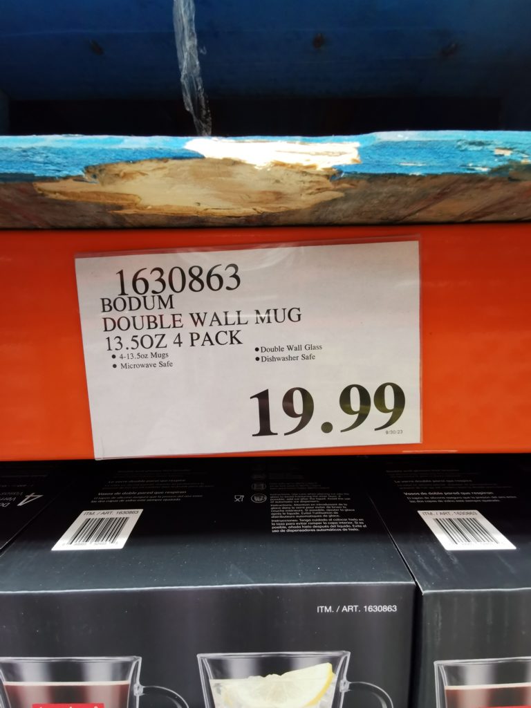 Costco1630863BodumDoubleWallMugtag CostcoChaser