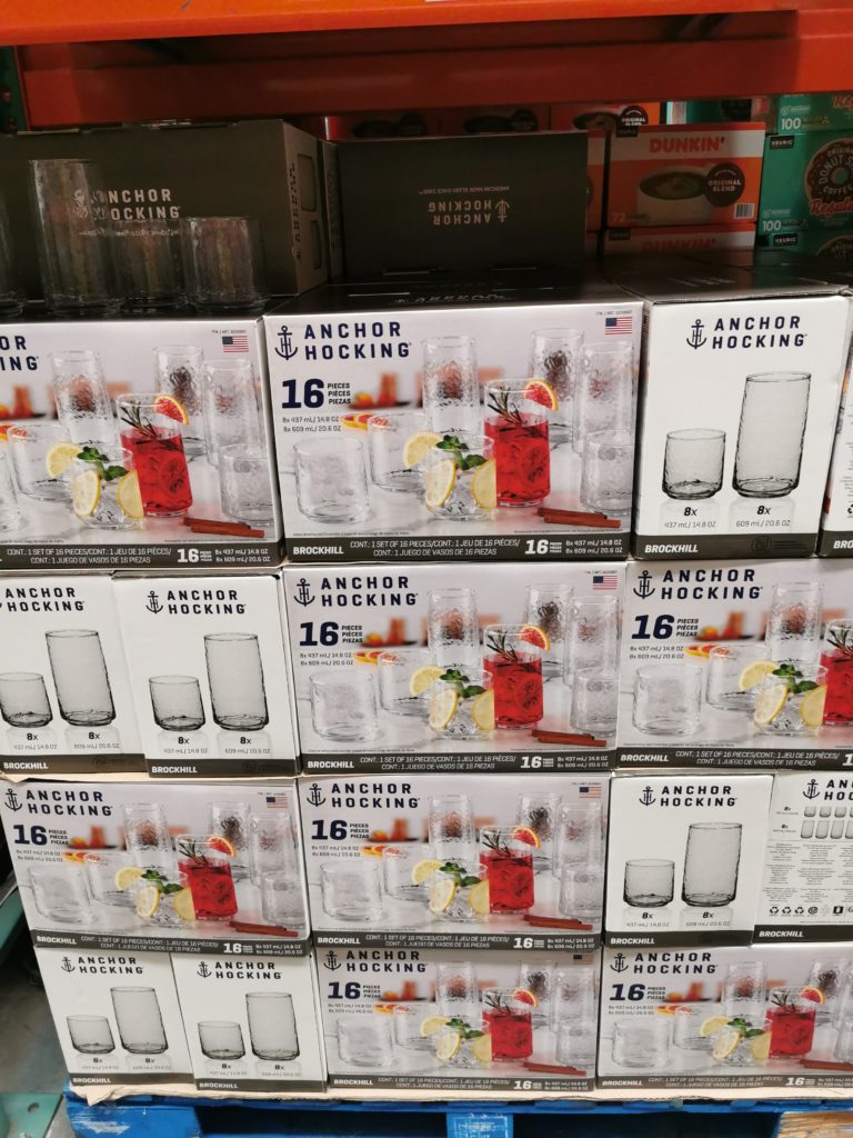 Costco1630887AnchorHockingBrockhillDrinkwareSetall CostcoChaser