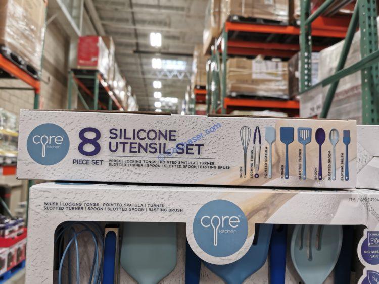 Costco1742944CoreKitchen8PieceSiliconeKitchenToolSet1