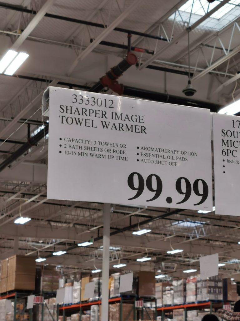 Costco3333012SharperImageTowelWarmertag CostcoChaser