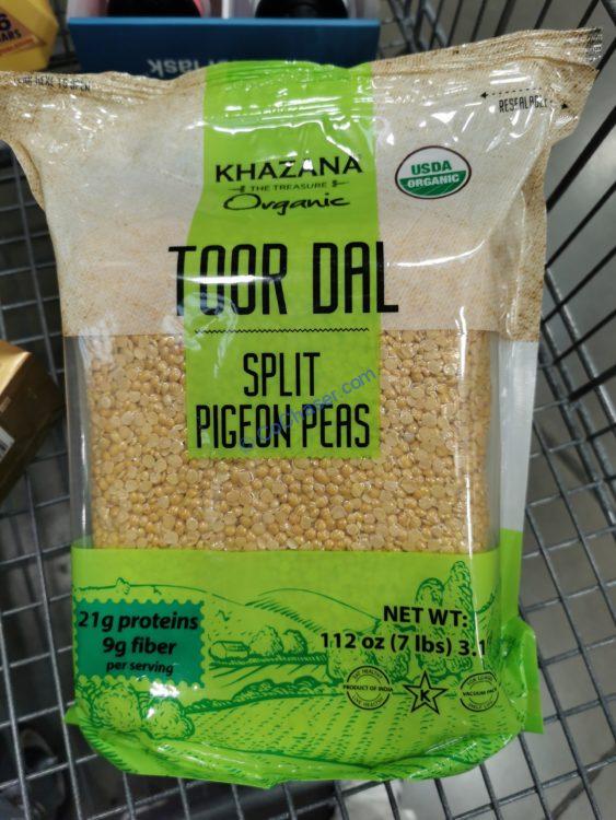 Khazana Organic Toor DAL 7 Pound Bag