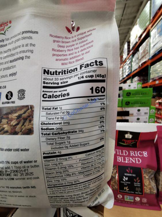 Costco1278710FloatingLeafWildRiceBlendchart CostcoChaser