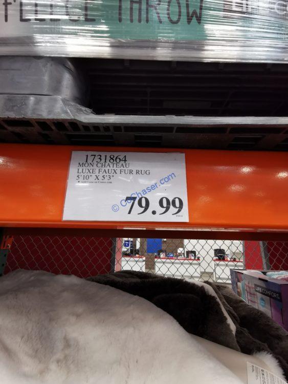 Costco1731864MONChâteauLUXEFAUXFURRugtag CostcoChaser