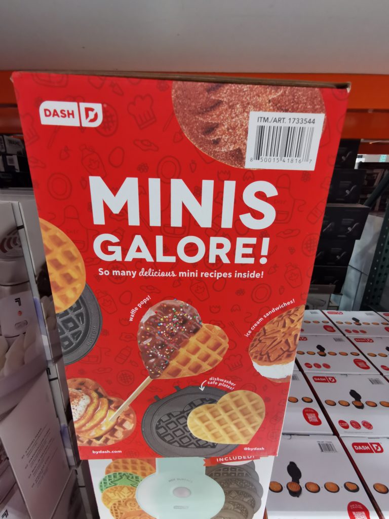 Costco1733544DashMultiPlateMiniWaffleMakerwithRemovable