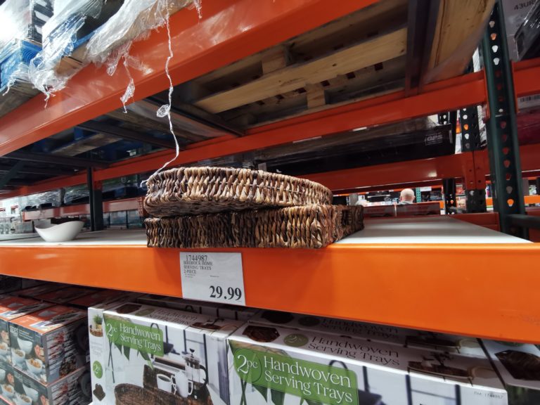 Birdrock Home Handwoven Serving Trays 2Piece CostcoChaser