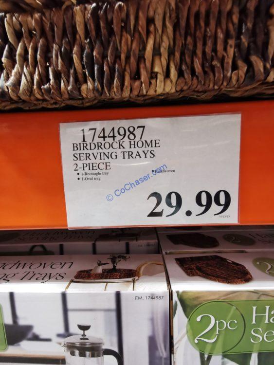 Costco1744987BirdrockHomeHandwovenServingTraystag CostcoChaser
