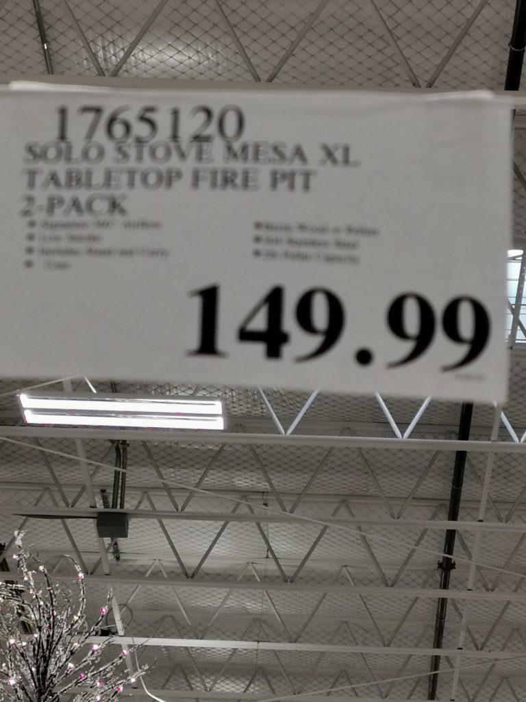 Costco1765120SOLOStoveMESAXLTabletopFirePITtag CostcoChaser