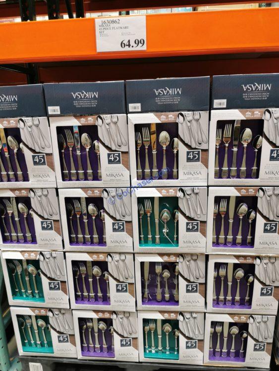Costco1630862Mikasa45pieceFlatwareSetall CostcoChaser