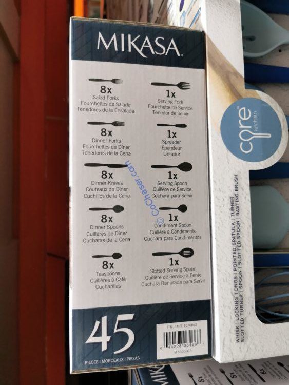 Costco1630862Mikasa45pieceFlatwareSetlist CostcoChaser