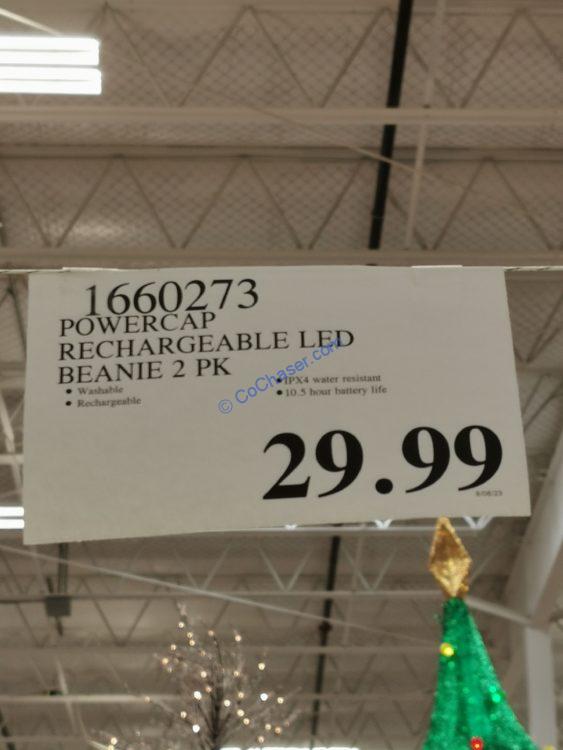 Costco1660273PowercapRechargeableLEDBeanietag CostcoChaser