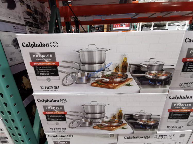 Calphalon Premier Clad Stainless Steel 12-Piece Cookware Set