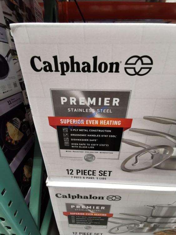 Costco1736513CalphalonPremierCladStainlessSteel12PieceCookware