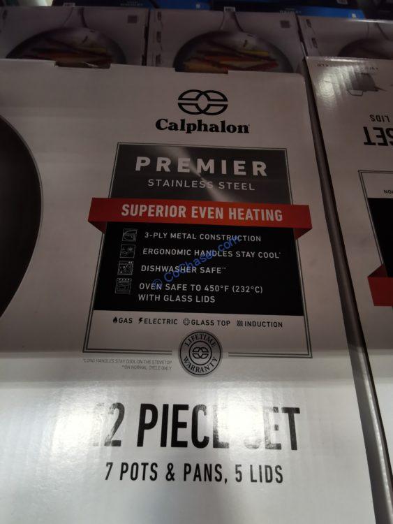 Costco1736513CalphalonPremierCladStainlessSteel12PieceCookware