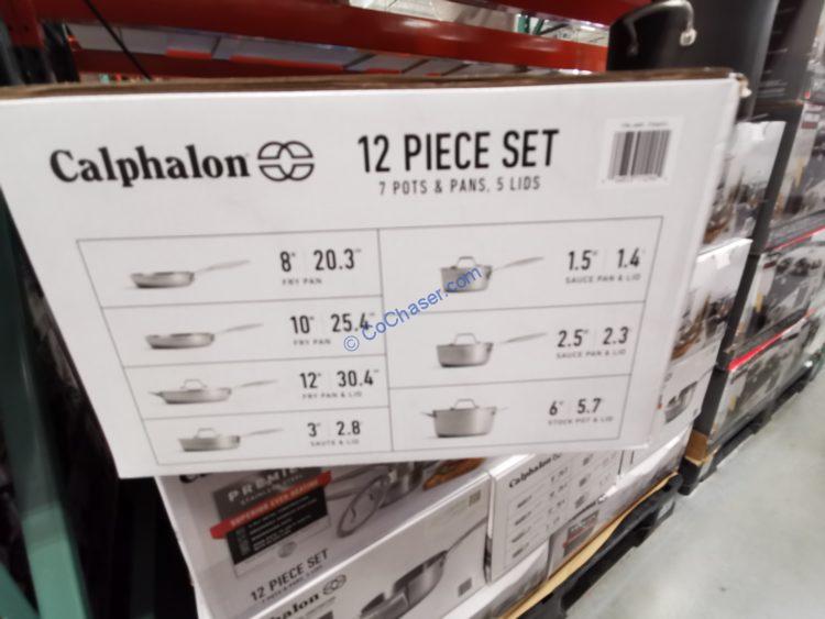Costco1736513CalphalonPremierCladStainlessSteel12PieceCookware