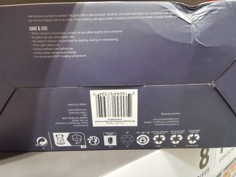 Costco1738493Ello10PieceMealPrepGlassFoodStorageContainersbar