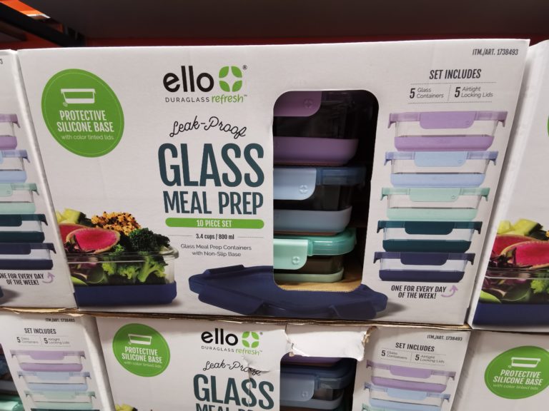 Costco1738493Ello10PieceMealPrepGlassFoodStorageContainers1