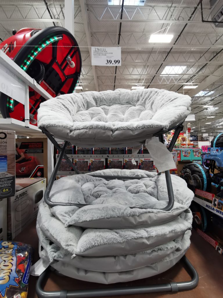 Costco1761111UrbanLoungeOversizedFau FurSaucerChair4 CostcoChaser