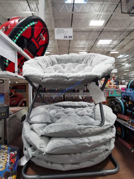 Costco1761111UrbanLoungeOversizedFau FurSaucerChair4 CostcoChaser