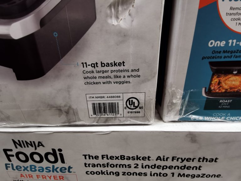 Costco4488088NinjaFoodiDualZone11QTFlexBasketAirFryerbar