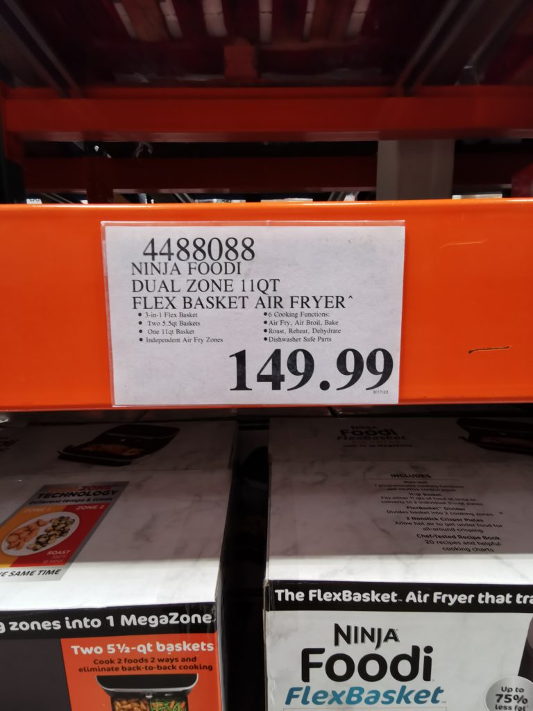 Costco4488088NinjaFoodiDualZone11QTFlexBasketAirFryertag CostcoChaser