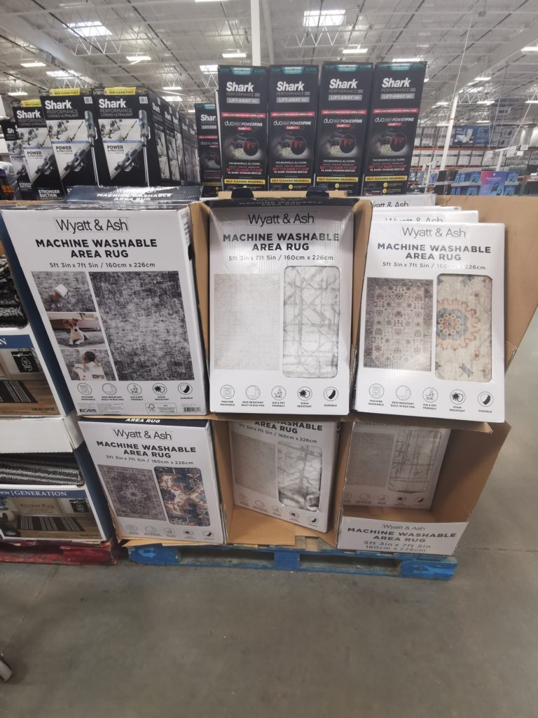 WYATT & ASH Washable Area Rug, 5’3” x 7’5” CostcoChaser