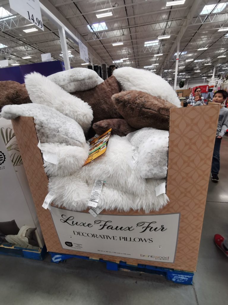 FAUX FUR Decorative Pillow Brentwood Originals CostcoChaser