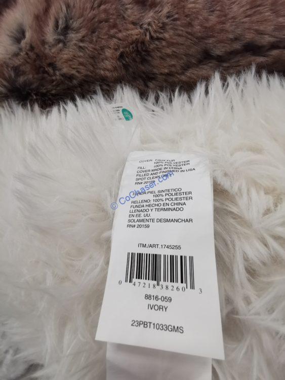 FAUX FUR Decorative Pillow Brentwood Originals CostcoChaser