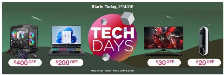 TECH DAYS:  Valid 2/14/24 – 2/23/24