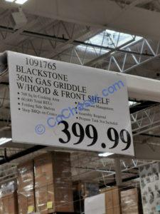 Costco-1091765-Blackstone-36in-Gas-Griddle-with-Hood-Front-Shelf-tag