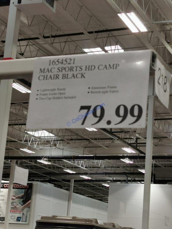 Mac Sports Heavy Duty Camp Chair Black – Costco Chaser