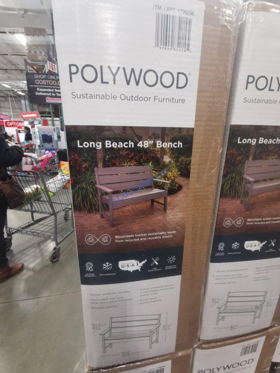 POLYWOOD Long Beach 48″ Garden Bench CostcoChaser