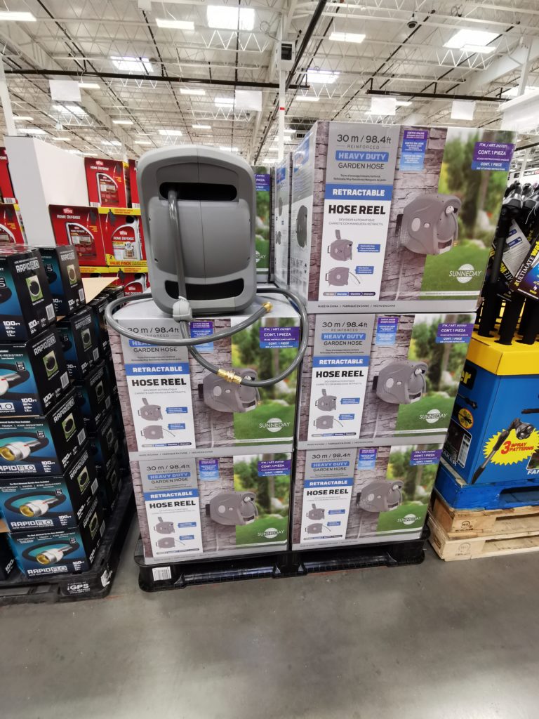 Costco2127221SUNNEDAYRetractableGardenHoseReelwithHoseall